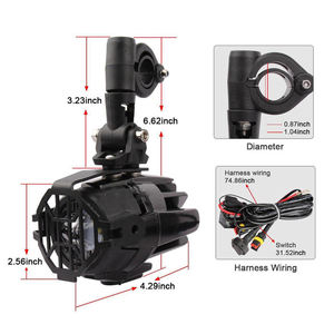 אופנוע ערפל אור 40W 4000Lm צהוב עבור LED עזר ערפל נהיגה אור הרכבה עבור <span class=keywords><strong>BMW</strong></span> R1200 GS הרפתקאות LC 2014-2016 - Product Image 2