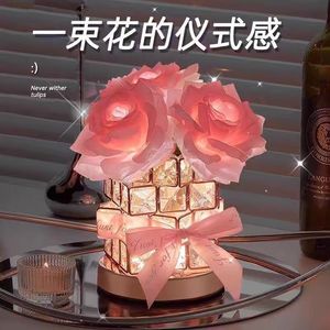 45cm scrivania Bonsai albero luce con 24 Led filo di rame Usb stanza artificiale fiore decorazione Stand fata Rose Led luce albero - Product Image 4