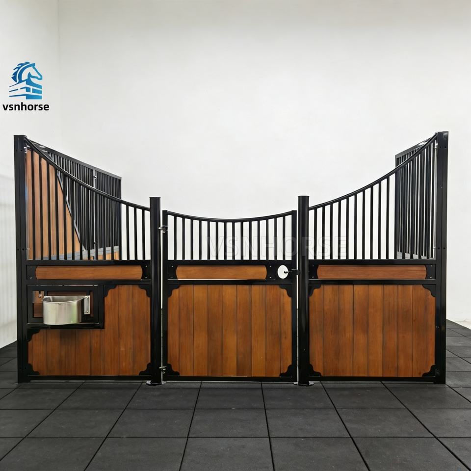 Luxury Horse Stable Stall Pre-Assembly Powder Coated Steel Portable ...