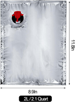Sac de distribution de papier d'aluminium de qualité alimentaire pour emballage liquide Tailles 1L-20L pour l'impression de gravure stérile de bière de café disponible