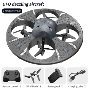 Nouveau design de <span class=keywords><strong>drone</strong></span> UFO avec éclairage LED, évitement d'obstacles, photographie aérienne, mini <span class=keywords><strong>drone</strong></span> RC FPV, jouets, vol stationnaire en intérieur - Product Image 5