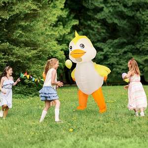 Disfraz Inflable de Pollo para Niños, Traje Divertido de Cuerpo Completo para Fiestas de Pascua - Product Image 5