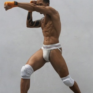 <span class=keywords><strong>Jockstrap</strong></span> da uomo dal design classico a vita alta per boxe, corsa, ciclismo, rugby, calcio, palestra e sport, con supporto per i testicoli - Product Image 3