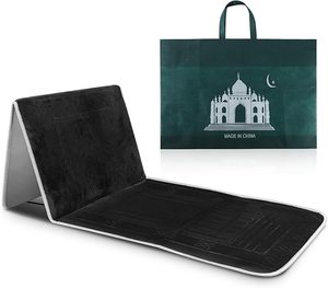 <span class=keywords><strong>Tapis</strong></span> de Prière Islamique en Flanelle Gaufrée de Haute Qualité avec Dossier, Pliable et Portable, pour Voyage - Product Image 1