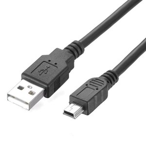 <b>Mini</b> <b>USB</b> Data Cable 5 Pin Single Head For Camera Black PVC Jacket Copper Core - Product Image 3