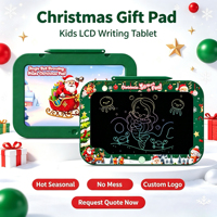 Tablette d'écriture LCD classique de Noël 8,5 pouces pour enfants, tableau numérique à batterie avec cordon anti-perte, garantie de 6 mois