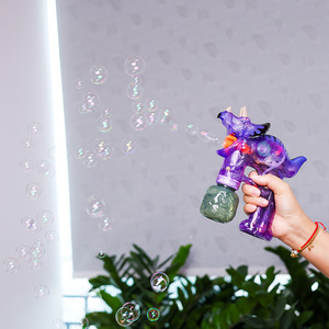 Toltolbubbles đèn khủng long và âm thanh bong bóng Shooter dẫn Súng Bong Bóng với giải pháp Bong Bóng đồ chơi - Product Image 6