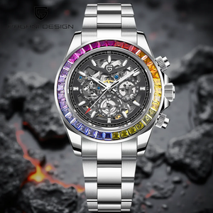 <strong>PAGANI</strong> <strong>DESIGN</strong> P1777 New Men`s Mechanical <strong>Watch</strong> HZ2196G Retro Automatic Waterproof Sapphire Crystal Stainless Steel Reloj Hombre - Product Image 2