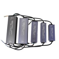 Fuente de alimentación impermeable de 220V a 12V/24V IP67 fuente de alimentación para exteriores 36W 50W 100W 150W 200W 300W 400W transformador para pantalla Led