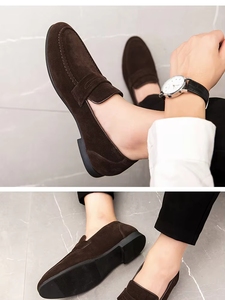 <span class=keywords><strong>Mocasines</strong></span> de Cuero Sintético Sencillos y Modernos al por Mayor de Fábrica, Zapatos Casuales de Negocios de Tallas Grandes para Comercio Transfronterizo - Product Image 6