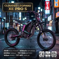 Moto Électrique Tout-Terrain Arctic Leopard XE Pro S L1E 72V 55Ah 20KW TFT NFC 4 Modes App Enduro Adulte Vente en Gros 2026 pour Adultes