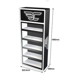 Caja de acrílico para cigarrillos y tabaco, iluminación con luz LED personalizada, expositor de pie para tienda de humo, gran capacidad - Product Image 5