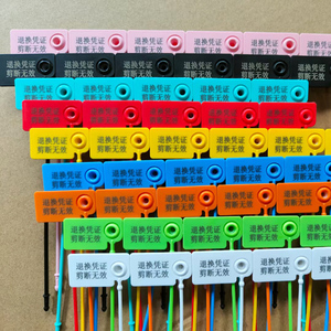 Etichette di Imballaggio in Plastica Personalizzate a Striscia Lunga con Stampa Laser di LOGO e <span class=keywords><strong>Parole</strong></span>, Sigilli di Sicurezza Usa e Getta, Cartellini - Product Image 5