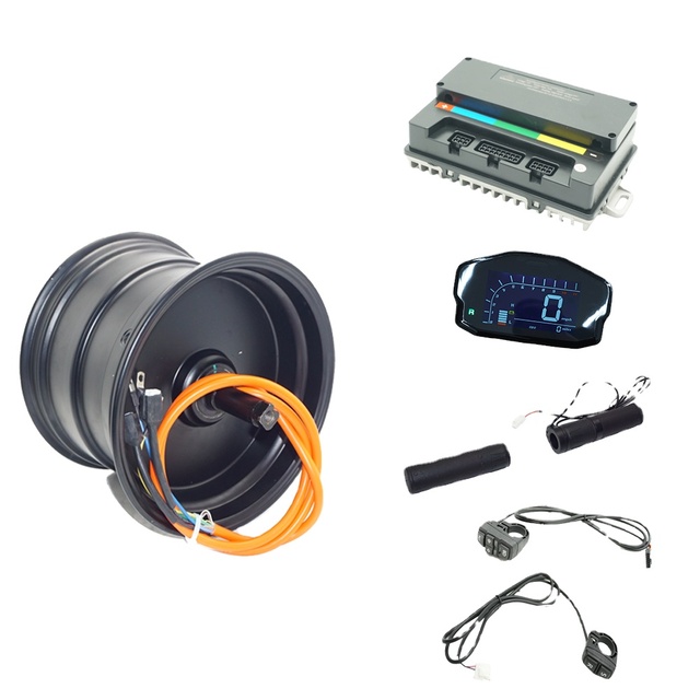 QS Motor 10x7.0inch 212 2000W BLDC Brushless Hub Motor Kits New Condition Electric Car Hub Motor