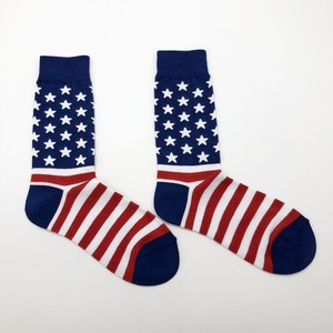 Chaussettes en coton personnalisées pour femmes avec motif d'étoile et drapeau des élections américaines pour le sport pour cadeau promotionnel. - Product Image 3