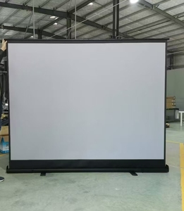 Manual Pull up Piso portátil Interior Exterior Pantalla <span class=keywords><strong>de</strong></span> cine 120 pulgadas 4:3 Roll up Proyección Pantalla <span class=keywords><strong>completa</strong></span> con soporte Caja <span class=keywords><strong>de</strong></span> aluminio - Product Image 5