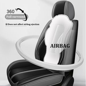 Xiangta Luxury Nappa PU Fundas de asiento de coche de cuero Protector impermeable de alta calidad Juego completo para la mayoría de los coches Sienna <span class=keywords><strong>Escape</strong></span> Fiesta - Product Image 5