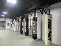 Sac de frappe en cuir personnalisé avec logo OEM, sac de sable lourd pour la boxe, le Muay Thai, le MMA, le kickboxing, sac d'entraînement