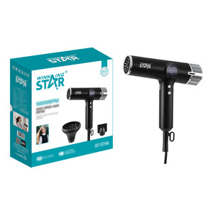 Secador de Pelo Mini de Alta Potencia de 2000W Exclusivo de Winningstar, con 4 Modos y Luz - Product Image 1