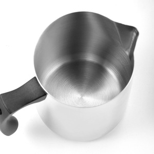 Taza de Acero Inoxidable para Latte Art de 350 ml, 600 ml, 1000 ml con Asa de Plástico y Boca Ancha para Uso Doméstico - Product Image 1