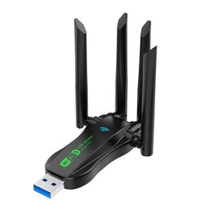 Adaptador AX900 <span class=keywords><strong>USB</strong></span> WiFi 6 BT 5.4 de Doble Banda 2.4G y 5GHz, 4 Antenas, Tarjeta de Red de 900Mbps, Receptor Inalámbrico, Sin Controladores, Dongle 2 en 1 - Product Image 1