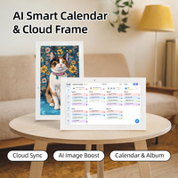 Calendario Digital Inteligente con Pantalla Táctil WiFi, Android 15, Organizador Familiar, Pantalla Grande, Montaje en Pared, Planificador Diario, Reloj Inteligente para el Hogar, MP4