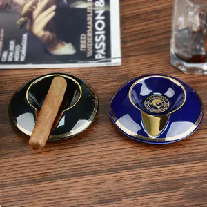 Luxury Smoking Lighter Ashtray Custom Logo With Lighter And Cutter Multifunctional Ashtrays Smoking