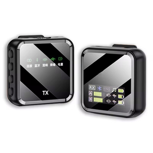 Vidéo/vlog/YouTube/Tiktok Revers Mic Clip on Noise Cancel Mini Microphone sans fil à amélioration de la voix pour <span class=keywords><strong>IPhone</strong></span>/Android/Camera - Product Image 1