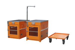 Dog Show Boîte à roulettes en aluminium <span class=keywords><strong>pour</strong></span> chiens <span class=keywords><strong>de</strong></span> voyage <span class=keywords><strong>Cage</strong></span> <span class=keywords><strong>de</strong></span> chenil <span class=keywords><strong>pour</strong></span> <span class=keywords><strong>chien</strong></span> Cages d'avion en aluminium professionnelles - Product Image 3