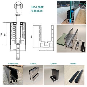 Balustrade en verre LED extérieure avec profilé en aluminium en U, garde-corps en verre pour villa, hôtel, terrasse, balcon, balustrade <span class=keywords><strong>de</strong></span> <span class=keywords><strong>bord</strong></span> <span class=keywords><strong>de</strong></span> <span class=keywords><strong>mer</strong></span> pour projets - Product Image 3