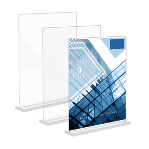 Tùy chỉnh kích thước Acrylic giữ dấu, hai mặt hiển thị đứng Bảng Menu hiển thị đứng t hình máy tính để bàn hiển thị đứng - Product Image 1