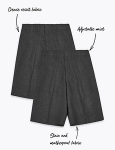 Shorts de conception personnalisée en gros pour femmes uniformes d'école primaire garçons <span class=keywords><strong>kaki</strong></span> pantalon court uniformes d'école pour enfants pour enfants - Product Image 4