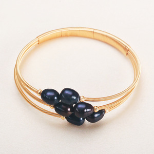 Pulsera de Perlas Enrolladas de Estilo Retro Hecha a Mano en Zhuji, Diseño Étnico, Accesorio Único de Estilo Retro - Product Image 3
