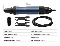 ASCOTT E35L145 Penggiling Pensil Pneumatik Industri 35000RPM Pemoles Mikro Udara Alat Ukir Logam dan Kayu Bersertifikasi CE