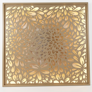 Pantalla de Privacidad para Jardín de Acero Corten Color Óxido, con Patrón de Enredadera Cortado con Láser, Separador de Paisaje para Exteriores - Product Image 1