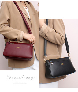 Sacs à main en cuir PU, sac messager, sac combiné pour femme, sac à main décontracté de luxe, sac à bandoulière pour femme - Product Image 6