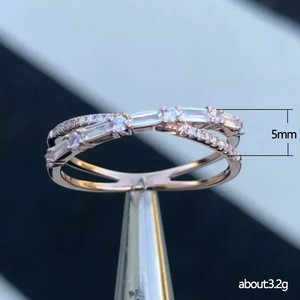 Anello a Forma di X per Donne, Anello Minimalista alla Moda, Accessorio per Uso Quotidiano - Product Image 5