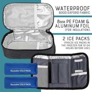 OEM Insula ted Diabetic Medica tion Kühl beutel Insulin kühler Reisekoffer Insulin stifte und Organizer Kit für Diabetiker zubehör - Product Image 3