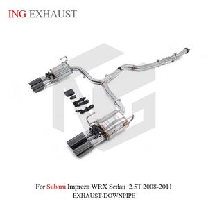 Válvula de escape de acero inoxidable de alta calidad ING Catback para <span class=keywords><strong>Subaru</strong></span> <span class=keywords><strong>Impreza</strong></span> <span class=keywords><strong>WRX</strong></span> <span class=keywords><strong>Sedan</strong></span> 2,5 T <span class=keywords><strong>2008</strong></span>-2011 silenciador con piezas de tubería de automóvil - Product Image 5