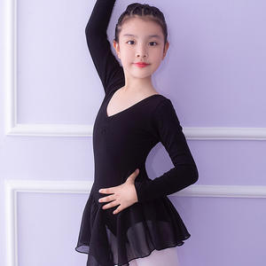 Mädchen Trainings kleidung Herbst Langarm Latin Dance Kleid Kinder Ballett Kleid Custom Kids Dance Kostüm - Product Image 3