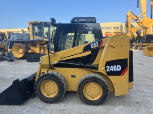 Good Condition Used CAT246D Skid Steer Loader, Original Engine, Low Working Hours, Multifunctional Attachments Available. - Product Image 6