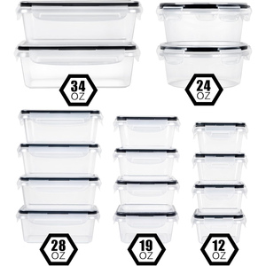 Ensemble de boîtes à lunch en plastique sans BPA pour repas, soupes, légumes, fruits, enfants, congélation, micro-ondes, contenants de stockage alimentaire - Product Image 4