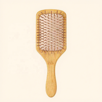 Brosse à cheveux en bois pour massage du cuir chevelu - Brosse à coussin d'air professionnelle, portable et légère pour la maison et les voyages, soin des cheveux lisses
