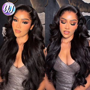 Lagos Hairline Body Wave HD 13x6 Perruque avant en dentelle avec veuves Peak Perruque de cheveux humains sans colle Densité 180% Perruque pré-plumée M Hairline - Product Image 3