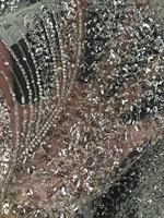 Tissu de broderie en dentelle de cristal avec perles blanches de luxe haut de gamme pour robe de mariée, robe de mariée, robe pour femme