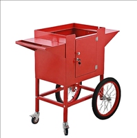 Machine à Popcorn Commerciale Électrique Automatique au Caramel 1500W, Chaudière 10 oz, 50 Tasses/Lot, Chariot à 3 Interrupteurs