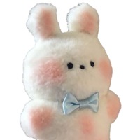 Pendentif porte-clés pour couple, ours et lapin en peluche courte qui couinent, mignon lapin rose, accessoire de sac