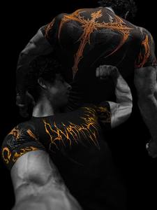 <span class=keywords><strong>เสื้อ</strong></span>ยืดแขนสั้นผู้ชายแบบสปอร์ต ยืดหยุ่นสูง สำหรับออกกำลังกาย วิ่ง เทรนนิ่ง ใส่ลำลอง ลายเรขาคณิต ผ้าเนื้อแน่น - Product Image 6