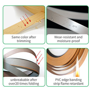 ซัพพลายเออร์จีนมีราคาดี คุณภาพดี และแถบขอบพลาสติกแถบขอบพีวีซี - Product Image 3
