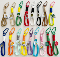 En gros : Porte-clés en corde avec mousqueton, à boucle simple, pour breloques de poupée, sangles de téléphone, jouets en peluche et anneaux de clés d'escalade